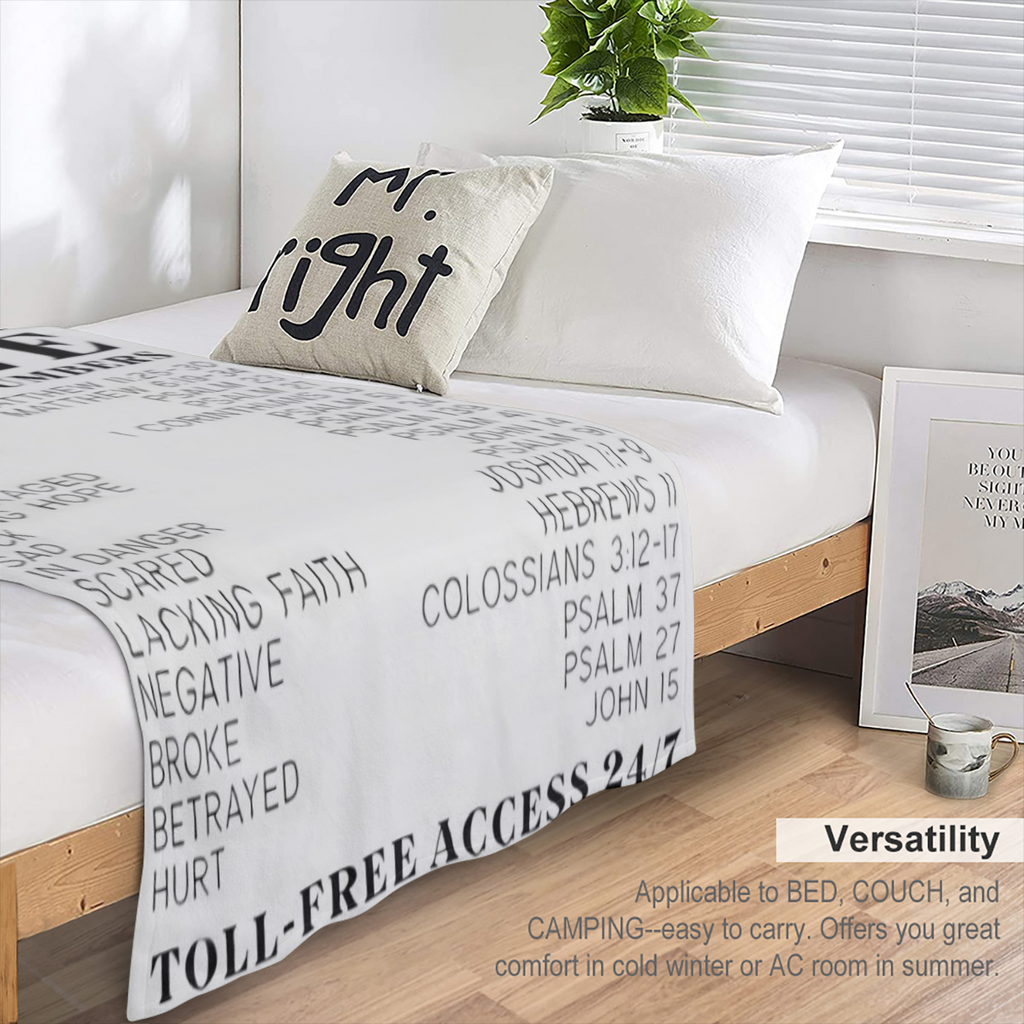 1pc Digital Printed Blanket, Christian Message Gift, Birthday Gift, A Gift For Family, Best Friends, Siblings, A Blanket For Nap, Sofa, And Air Conditioning