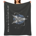 1pcs US Space Force Flag Printed Adult Blanket Four Seasons Flannel Blanket Soft Warm Plush Blanket Sofa Bed Camping Travel Theater Ideal Military Gift