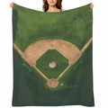 Baseball Blanket for Adults Boys Girls, Flannel Baseball Blankets Gifts, Baseball Field Throw Blanket for Sofa Couch Bed Living Room Soft Warm Cozy Baseball Decor