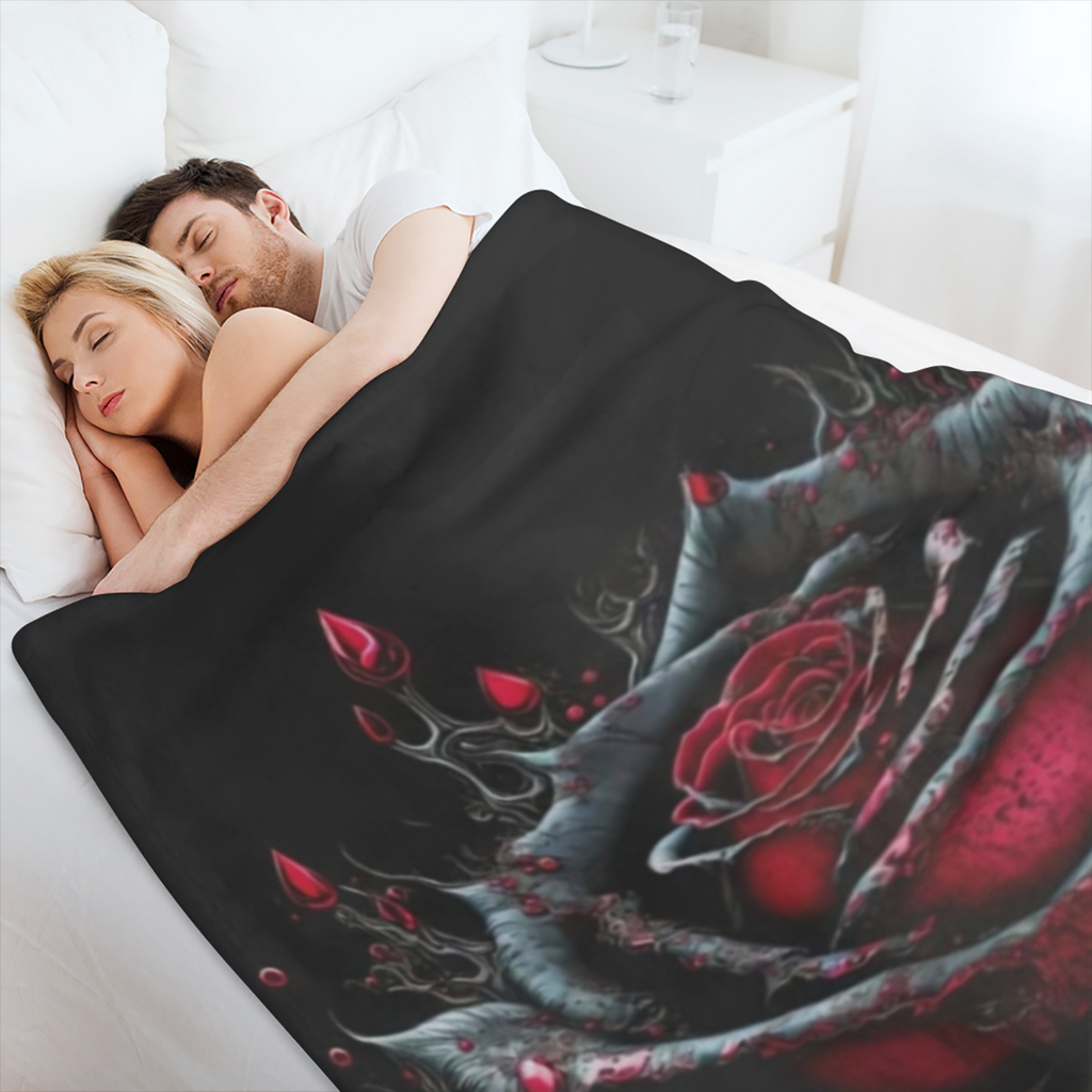 Comfortable Giant Red Longan Flannel Blanket - Super Soft Warm Comfortable Fabric for Sofas Beds Office Chairs and Camping - Large Size Home and Outdoor Use Perfect for Cold Nights and Snuggles