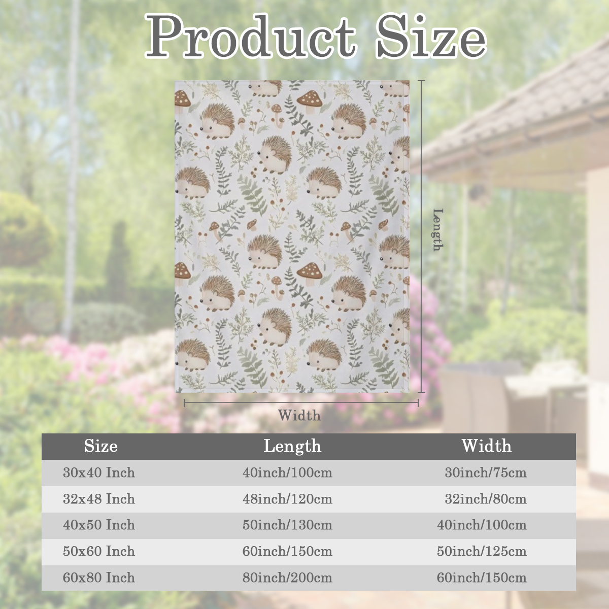 Adorable Hedgehog Blanket, Soft Cozy Flannel Throw Blanket for Adults Kids Men Women, Lightweight Warm Fuzzy Blankets for Couch, Bed, Travel And Home Decor