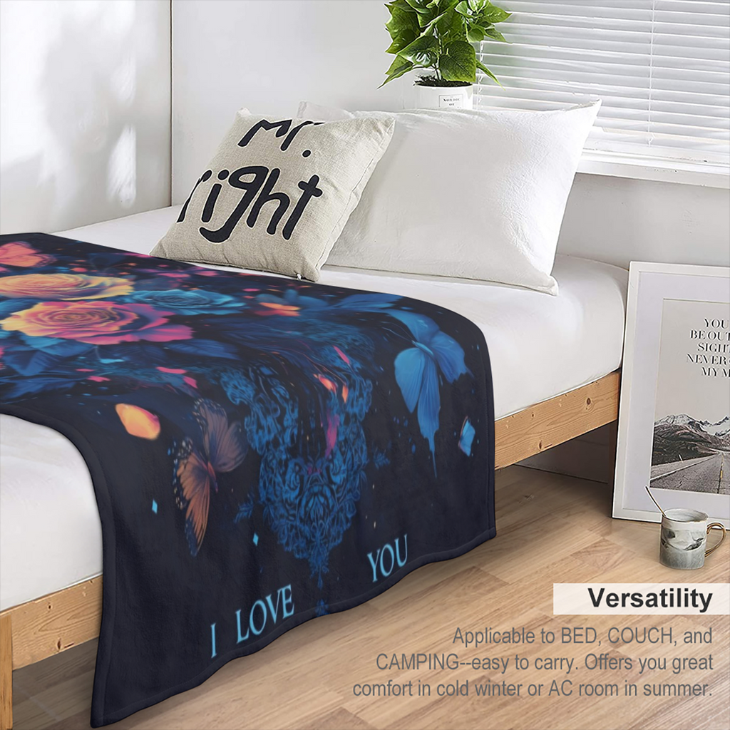 1pc Cozy Night Reaper Print Flannel Blanket - Ultra- Soft, Lightweight, and Warm Throw for Sofa, Bed, Travel, Camping, Living Room, Office, Couch, Chair, and Bed - Perfect Gift for Family or Friends w