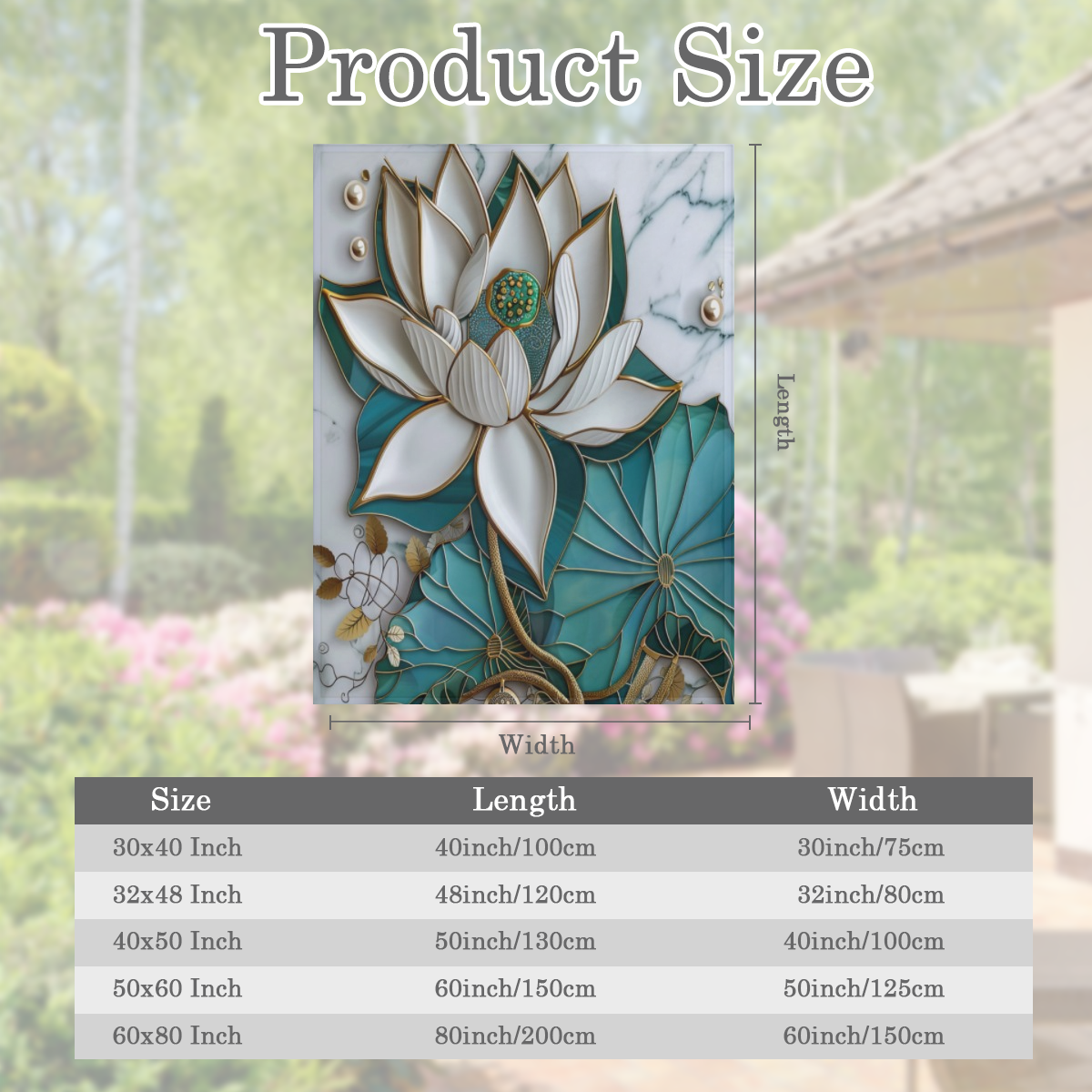 Blooming for Lotus Print Marble Throw Blanket - Ultra- Soft Flannel, 280GSM, Elegant White & Teal Design for Couch, Sofa, Bed, or Office, Versatile All- Season Gift