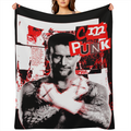 CM Punk Flannel Sofa Blanket Soft Lightweight Warm Shawl Knitted Plush Comfortable Decorative Blanket Suitable for Sofa Bed60x50inch