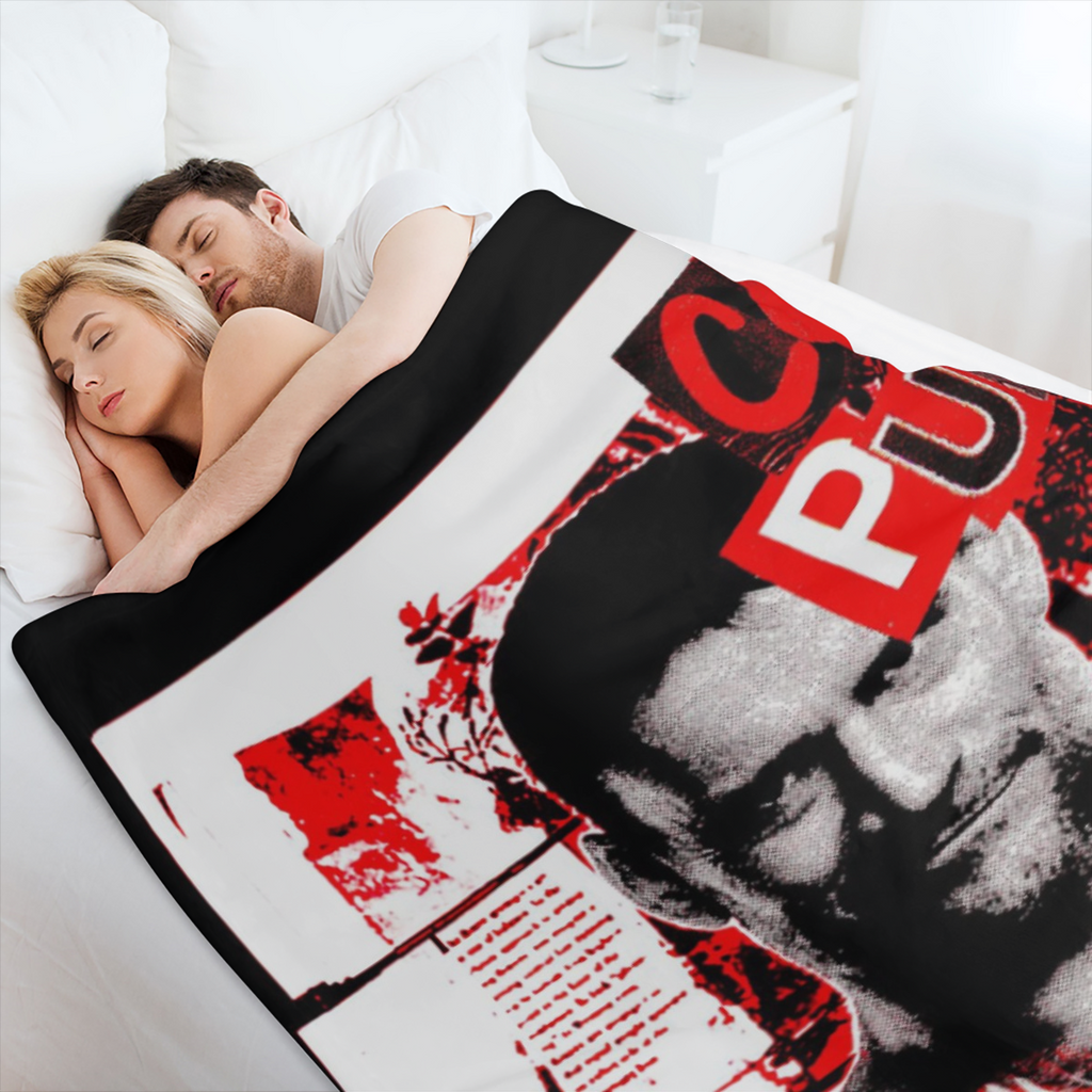 CM Punk Flannel Sofa Blanket Soft Lightweight Warm Shawl Knitted Plush Comfortable Decorative Blanket Suitable for Sofa Bed60x50inch