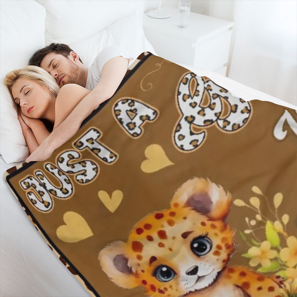 Cheetah- Themed Flannel Blanket Multi- Size Cozy Throw for All Seasons Soft Polyester, Machine Washable Leopard & Sunflower Print Ideal Gift for Cheetah Lovers Suitable for Bed & Couch Perfect for Bir