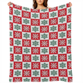 Buryeah 12pcs Christmas Throw Blankets Bulk 59 x 40 Soft Christmas Fleece Blanket Xmas Blankets and Throw Snowflake Deer Snowman Holiday Printed Blanket for Wedding Gift Donate Homeless Couch Bed, 280