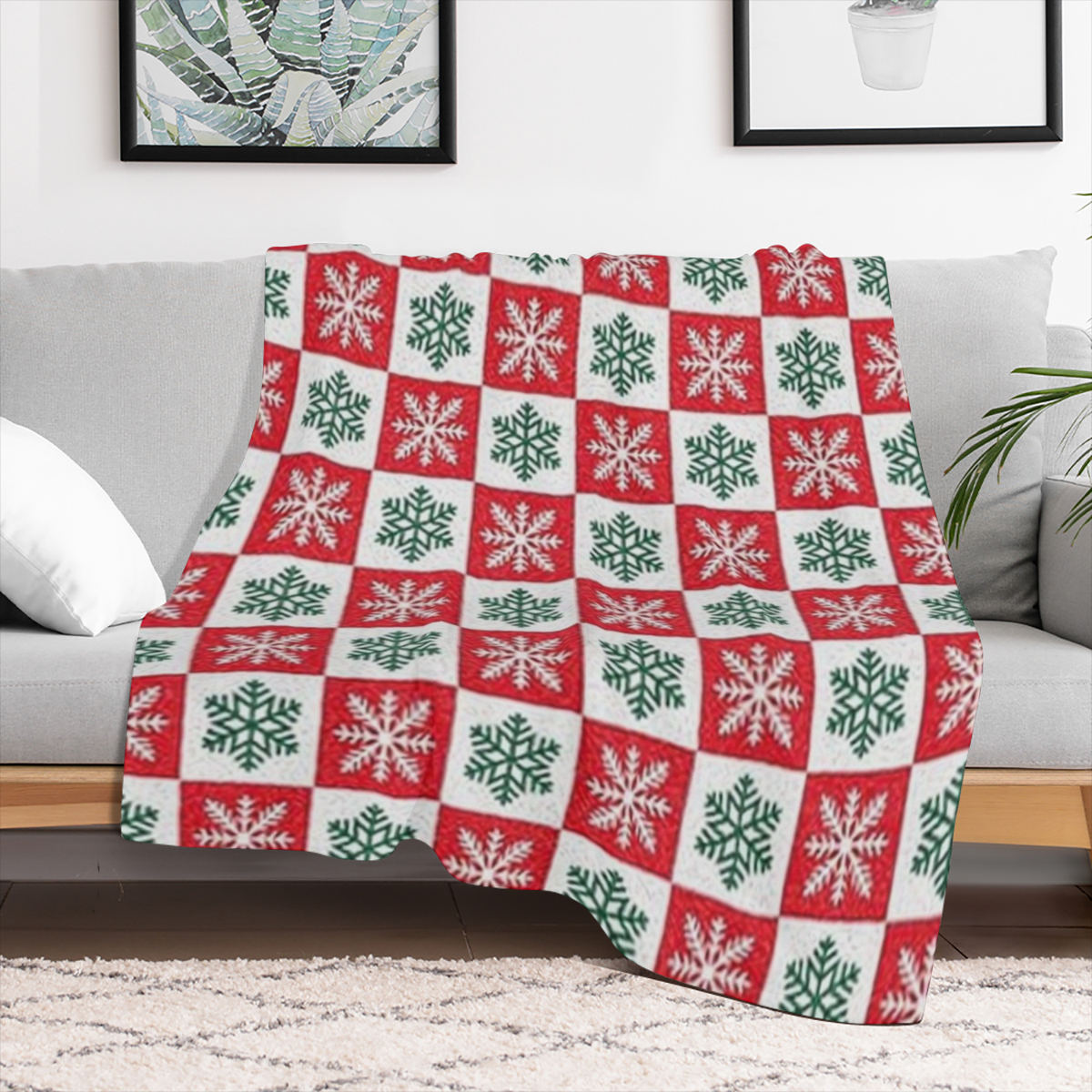 Buryeah 12pcs Christmas Throw Blankets Bulk 59 x 40 Soft Christmas Fleece Blanket Xmas Blankets and Throw Snowflake Deer Snowman Holiday Printed Blanket for Wedding Gift Donate Homeless Couch Bed, 280