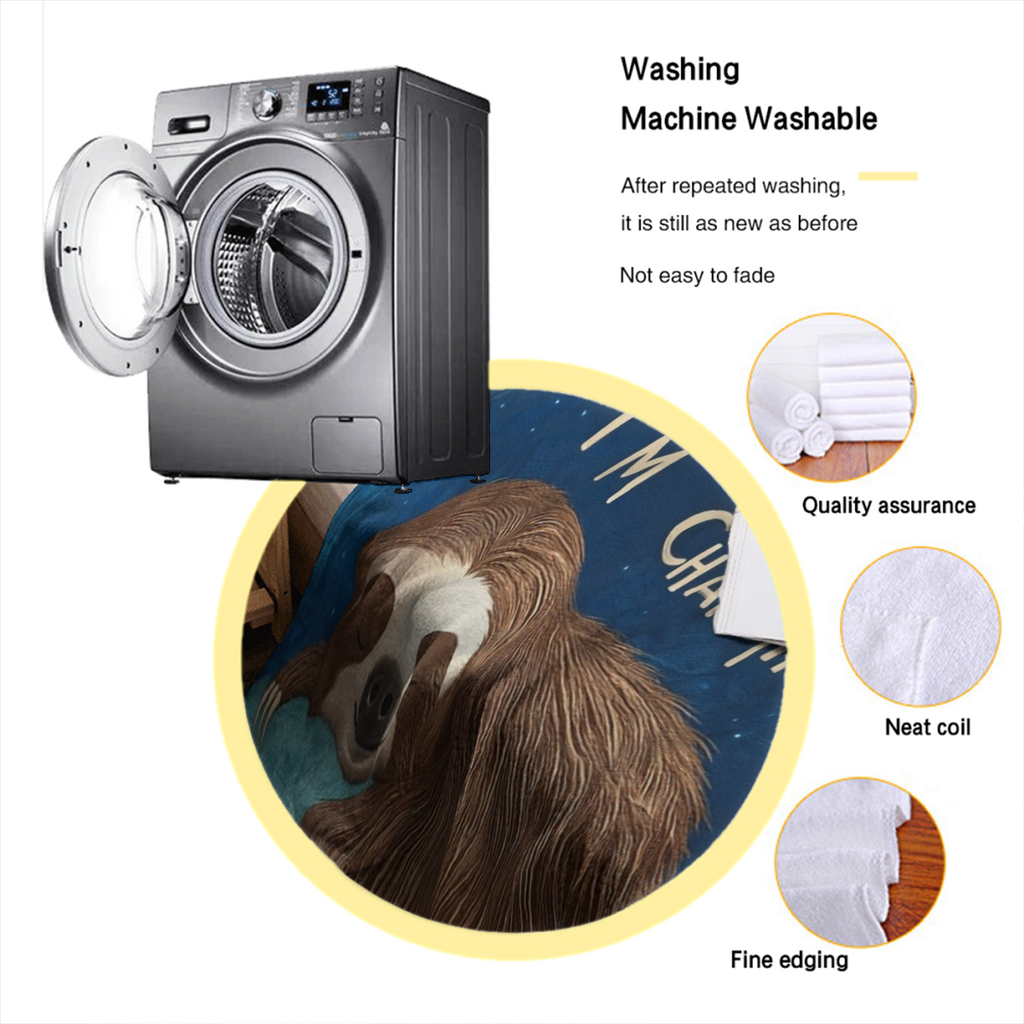 Sloth Throw Blanket For Adult Kids, Sloth Lovers Gifts Blanket Cute Animal Home Room Decor, Flannel Soft Blanket For Bed Couch 50"X60", Soft And Comfortable Flannel Blanket