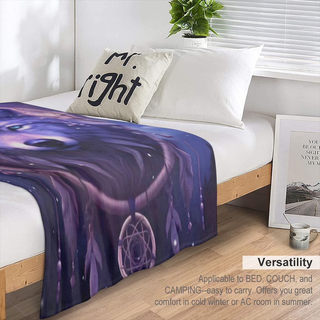 1pc Adorable Little Princess Fleece Blanket - Ultra-Soft, Lightweight, Warm, and Cozy Flannel Throw for Sofa, Bed, Travel, Camping, Living Room, Office, Couch, Chair, and Bed - Digital Printing, Vibra