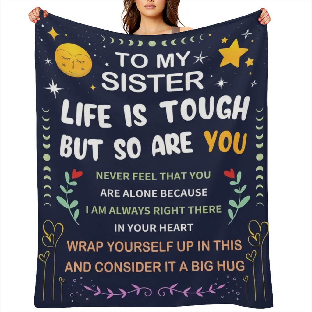 1Pc blankets for my best friend, birthday gifts for female friends, girlfriends, friends, soul sisters, Mother's Day, Christmas gifts for friends