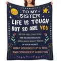 1Pc blankets for my best friend, birthday gifts for female friends, girlfriends, friends, soul sisters, Mother's Day, Christmas gifts for friends