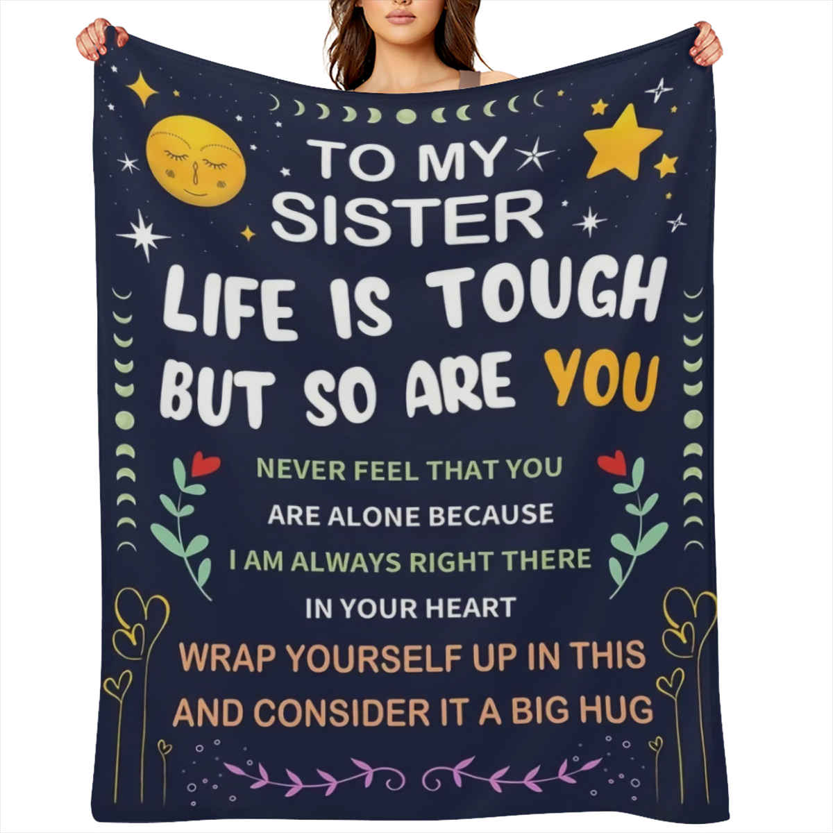 1Pc blankets for my best friend, birthday gifts for female friends, girlfriends, friends, soul sisters, Mother's Day, Christmas gifts for friends