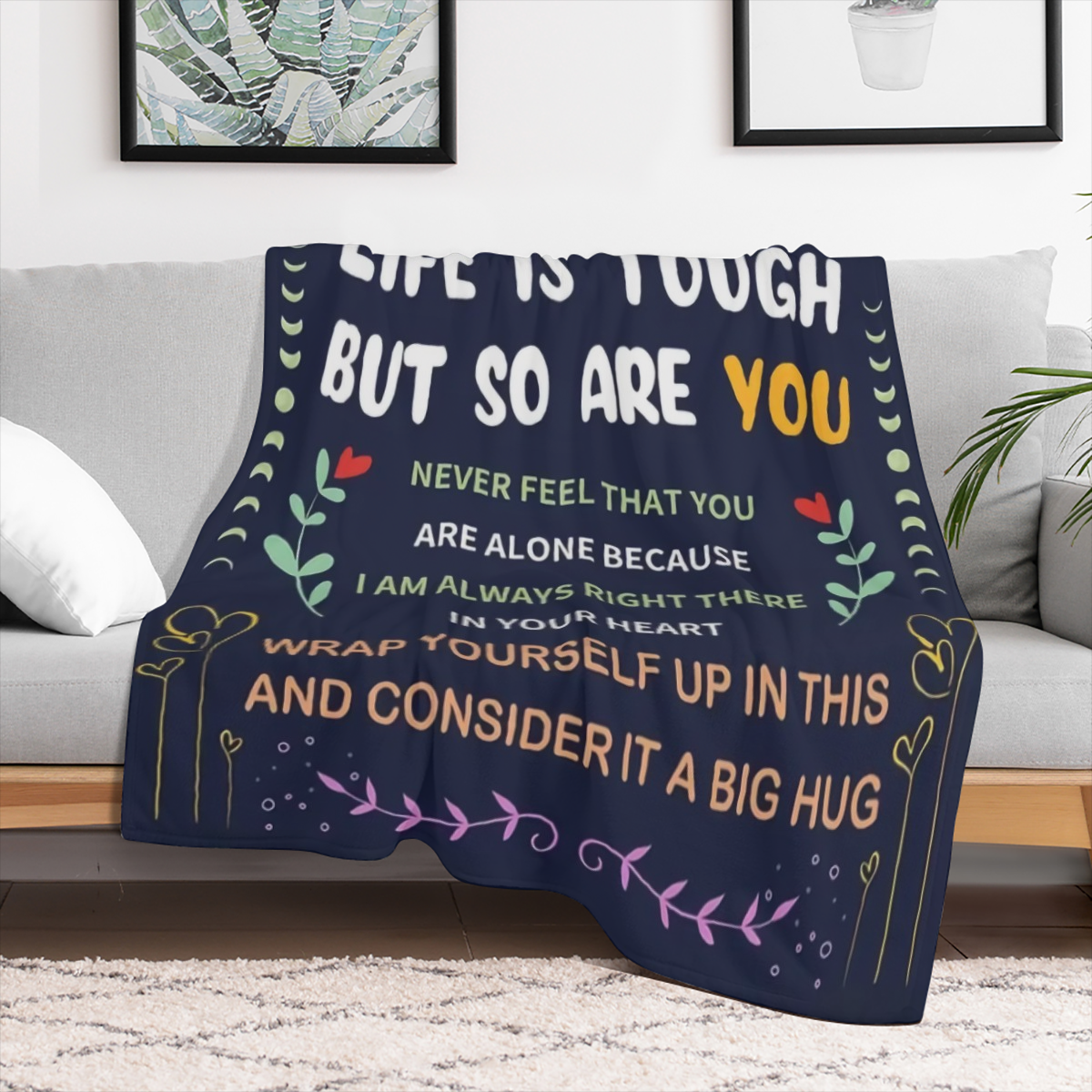 1Pc blankets for my best friend, birthday gifts for female friends, girlfriends, friends, soul sisters, Mother's Day, Christmas gifts for friends