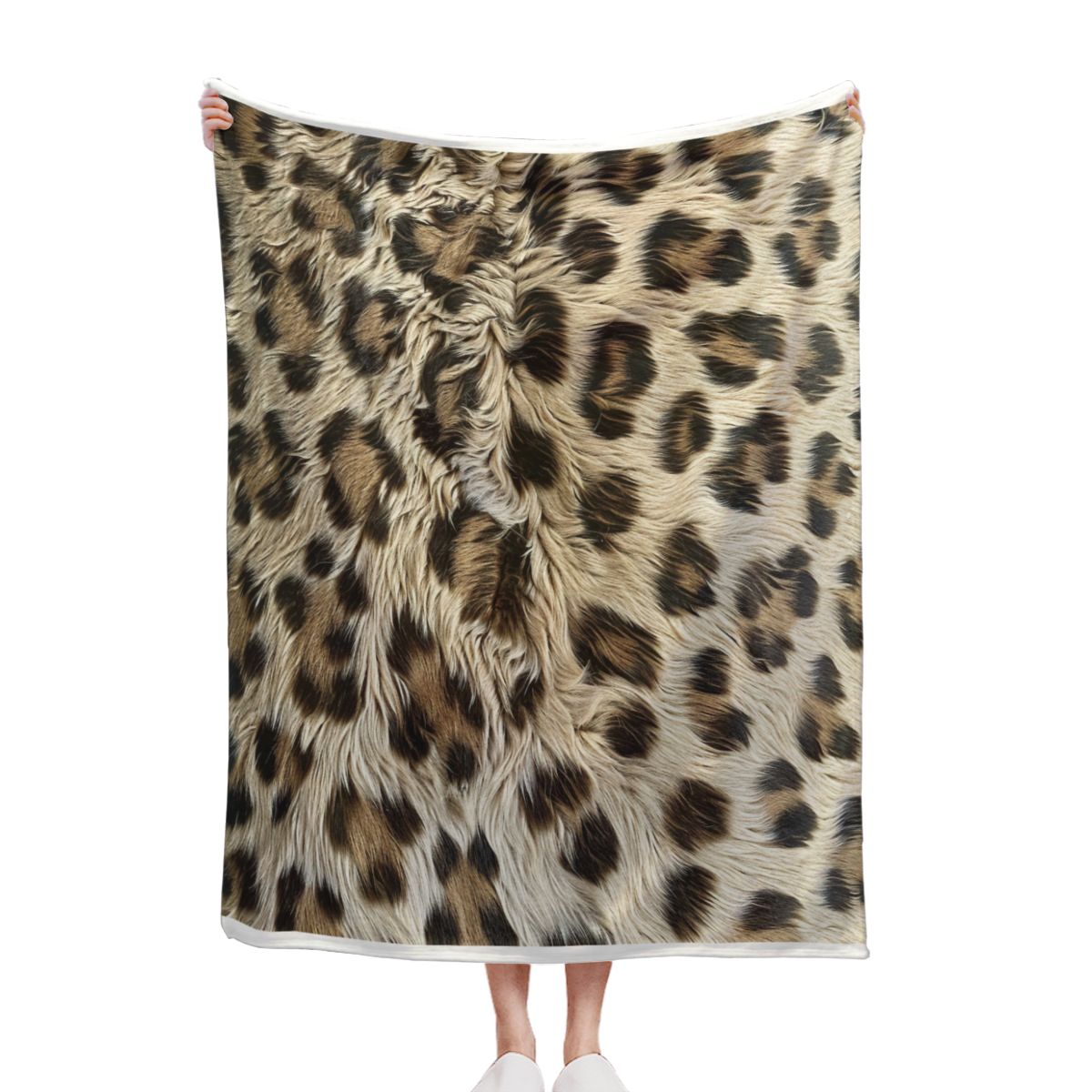 Cheetah Animal Skin Soft Warm Cozy Blanket, Brown Fur Leopard Lightweight Plush Throw Blanket, Home Decor Soft Blanket for Living Bed Room Couch-280GSM