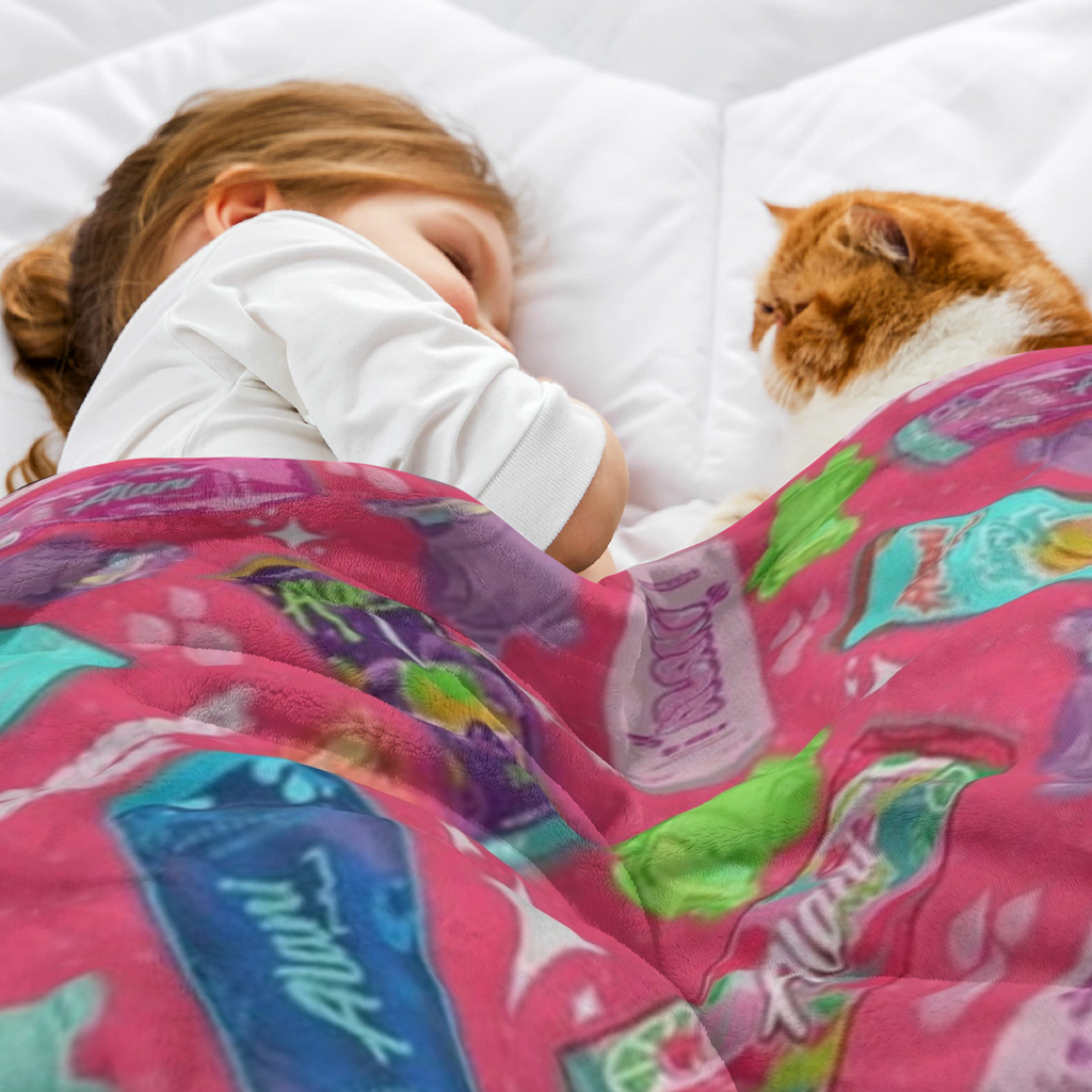 Alani Energy Drink Velveteen Plush Blanket