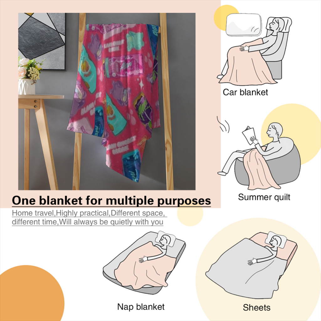 Alani Energy Drink Velveteen Plush Blanket
