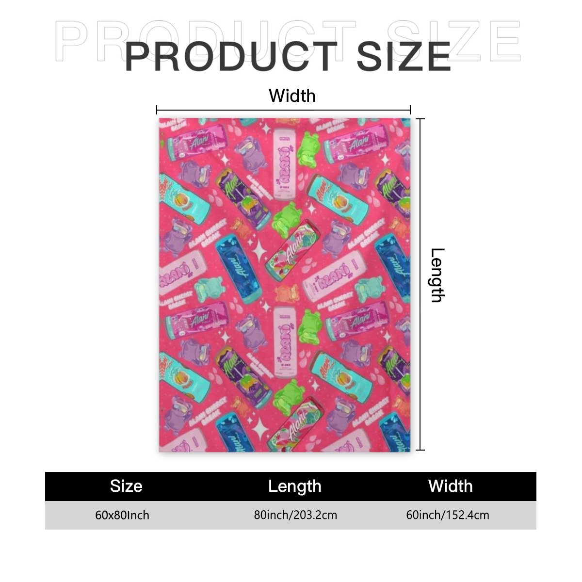 Alani Energy Drink Velveteen Plush Blanket