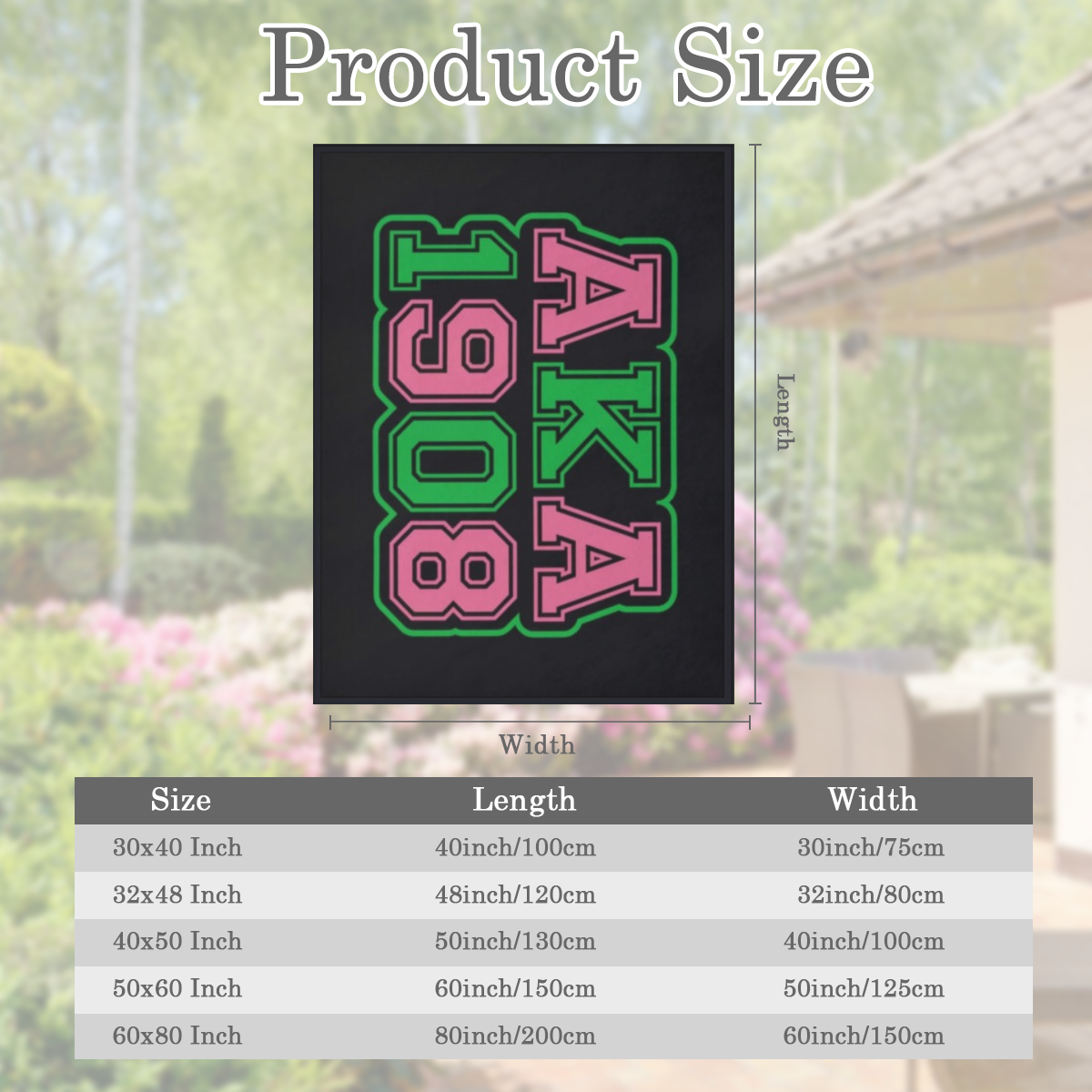 Aka Sorority Gifts for Women Throw Blanket 50x40 Inches Cozy and Soft Flannel Throw Blanket Birthday Gift for Girls Friends 1908 Design for African American Women ( 7) , White, 280GSM CozyFlannel Mult