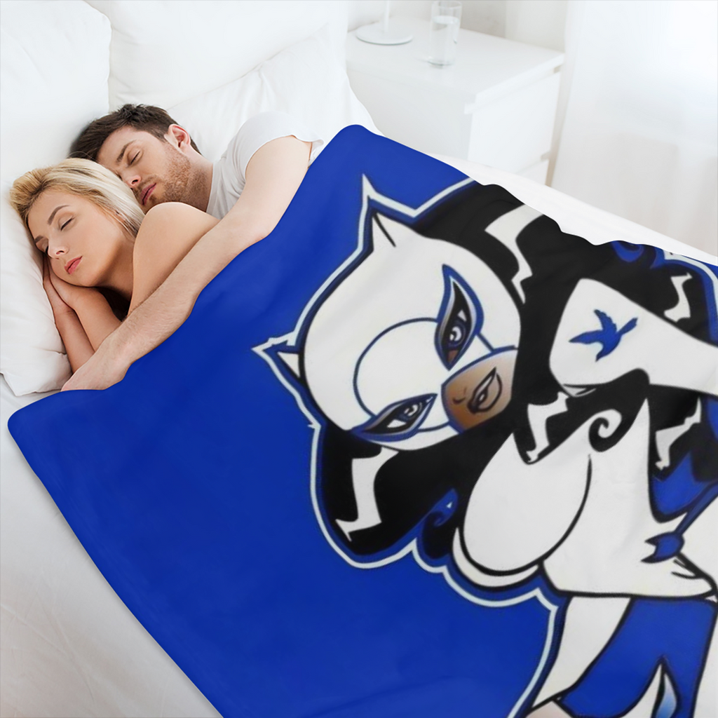 Zeta Phi Beta Sorority Inspired 1920 Blue & White Plaid Flannel Throw Blanket - Soft, Lightweight & Warm for All Seasons - Perfect Gift for Sisters and Friends