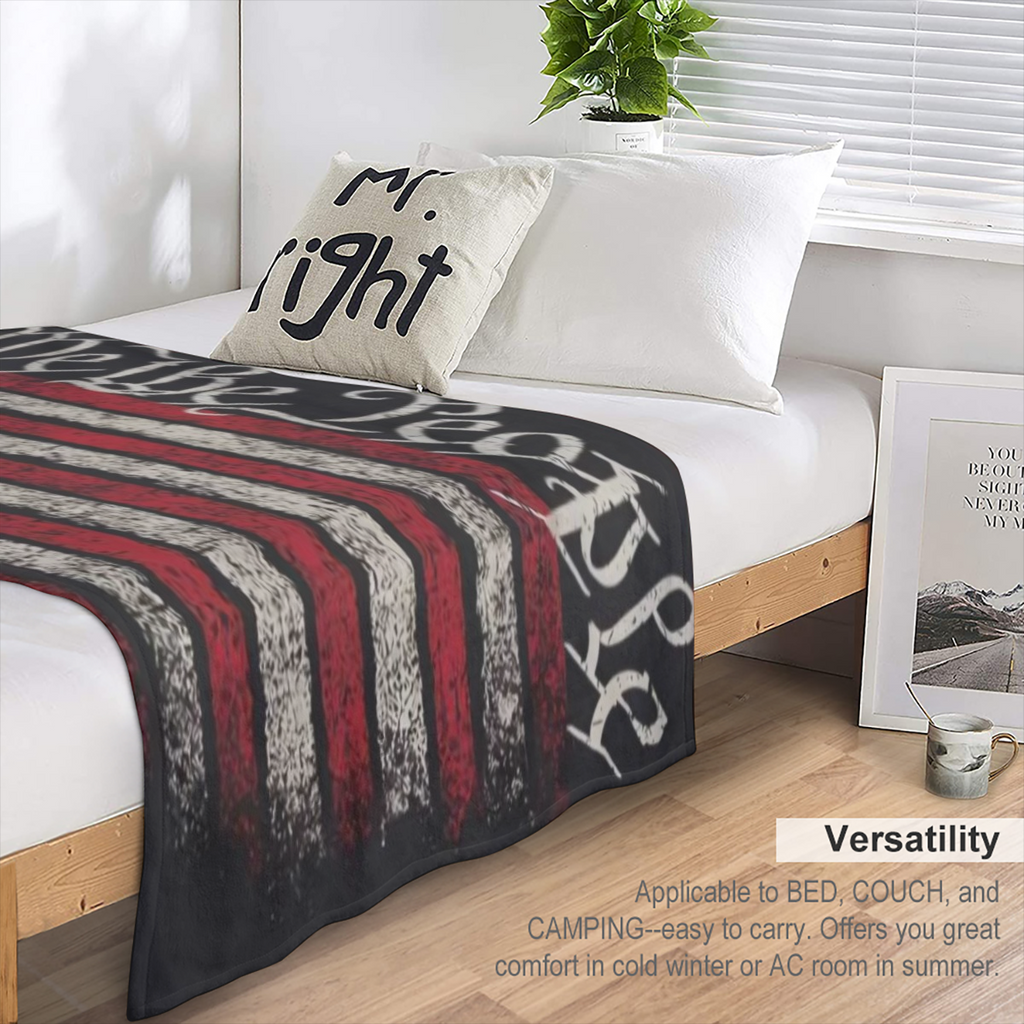 1776 Our PeopleS Patriotic Blanket - Soft Stain-Resistant Machine Washable All-Season Multi-Purpose Office Shawl And Sleeping Mantle Knitted - 1pc
