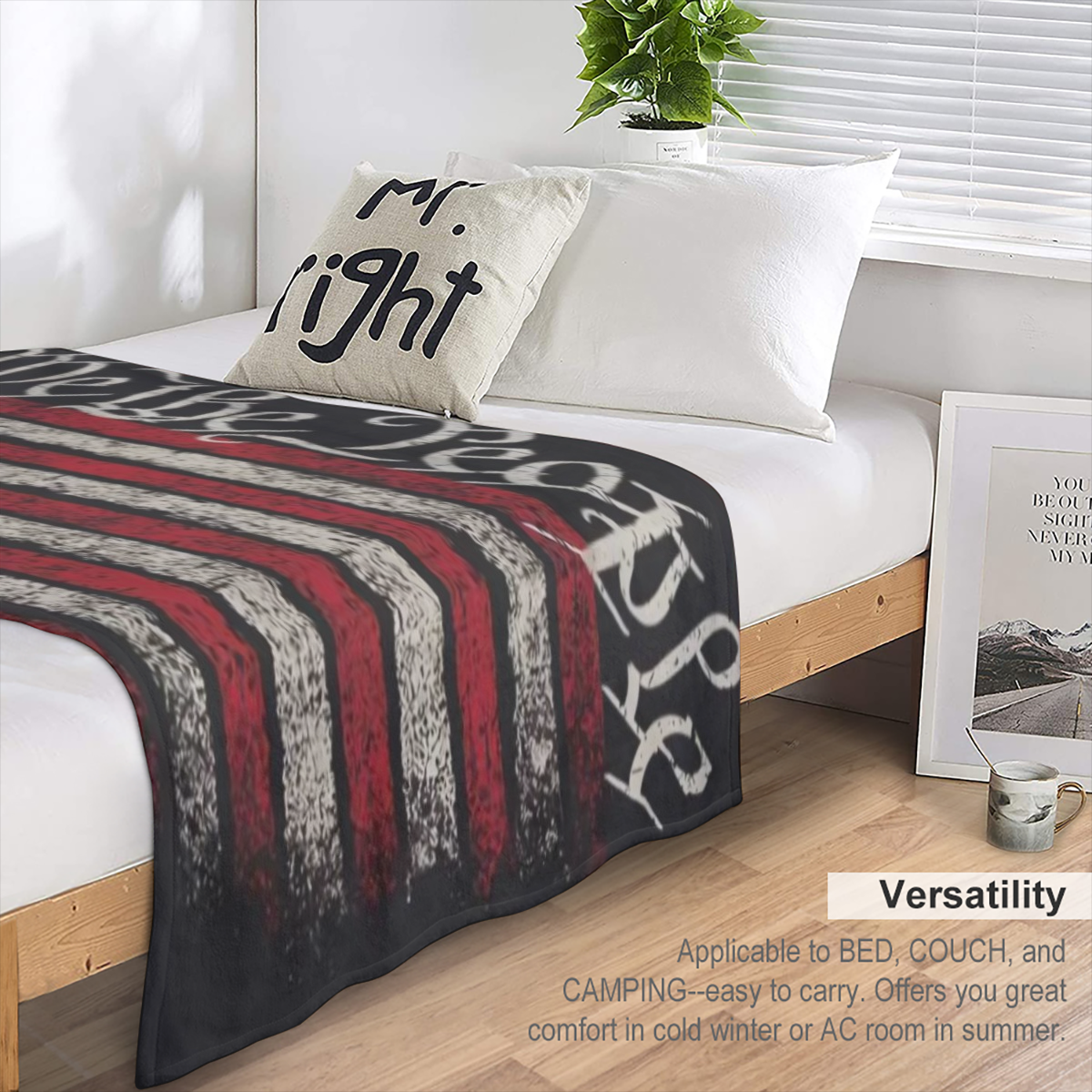 1776 Our PeopleS Patriotic Blanket - Soft Stain-Resistant Machine Washable All-Season Multi-Purpose Office Shawl And Sleeping Mantle Knitted - 1pc