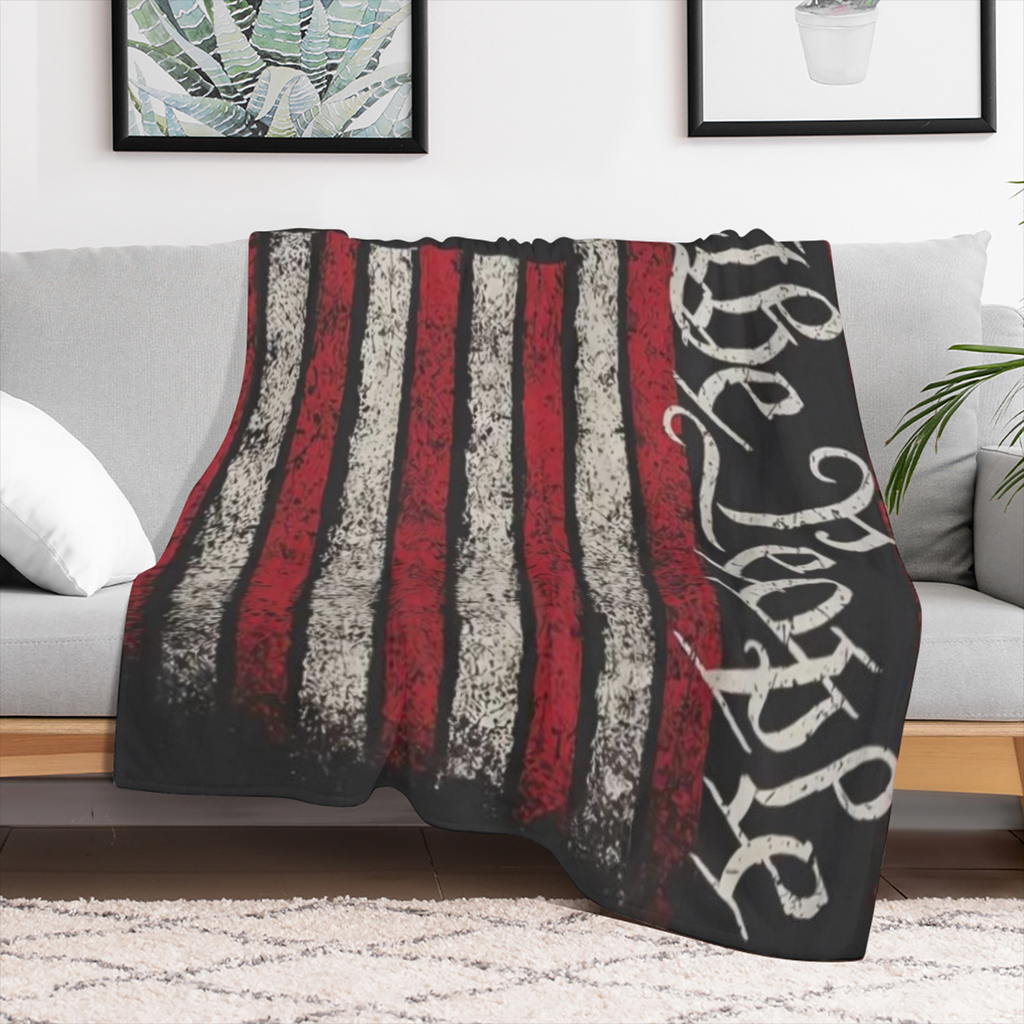 1776 Our PeopleS Patriotic Blanket - Soft Stain-Resistant Machine Washable All-Season Multi-Purpose Office Shawl And Sleeping Mantle Knitted - 1pc