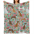 Boxer Dogs Blanket Flannel Throw Blankets Gifts for Boys Girls Adults Lightweight Warm Blanket for Sofa Bed Couch Bedroom Living Room Chair 50x40, 280GSM CozyFlannel MultiSizes, 4 Sizes Available