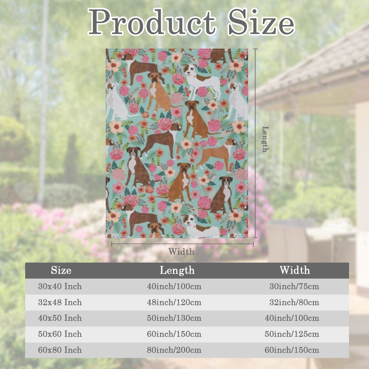 Boxer Dogs Blanket Flannel Throw Blankets Gifts for Boys Girls Adults Lightweight Warm Blanket for Sofa Bed Couch Bedroom Living Room Chair 50x40, 280GSM CozyFlannel MultiSizes, 4 Sizes Available