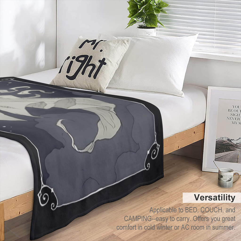 Manta de Franela Ultra-Suave con Estampado de Halloween - C¨®moda, para Todas las Estaciones, para Sof¨¢ y Cama, 100 Poli¨¦ster