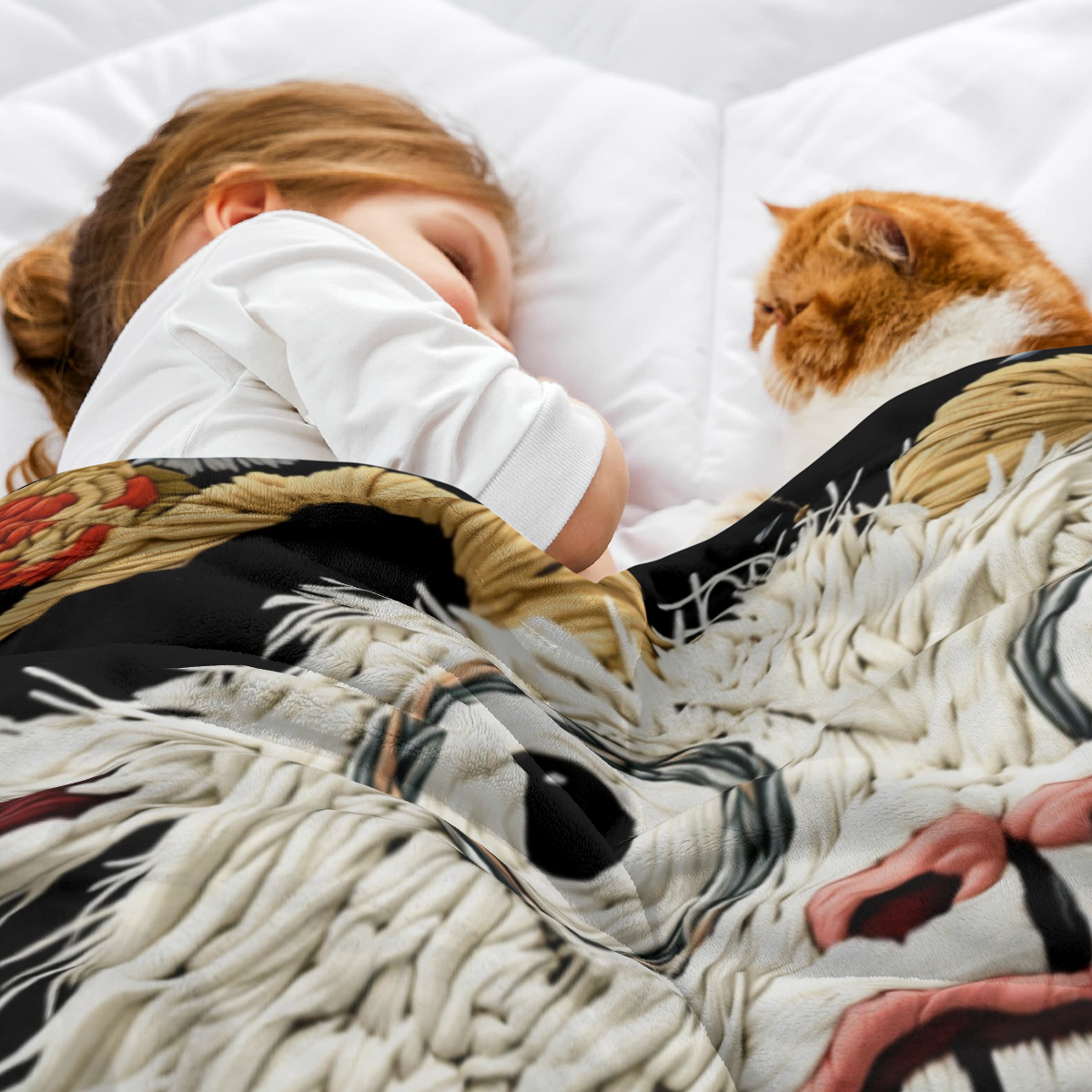 1pc Fluffy Flannel Blanket | Funny Screaming Goat Theme, Soft And Cozy Bedding Decorative Throw, Whimsical Style Sofa Nap Blanket, All-Season Living Room Bedroom Blanket, Multi-Functional Decorative T