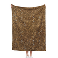 Leopard Print Blanket Fleece Throw For Bed Sofa Travel And Camping, Super Soft Cozy Fluffy Plush Cheetah Print Blanket For All Seasons 50"X60" (Dark Brown), Cozy Flannel Blanket - Multiple Sizes Avail