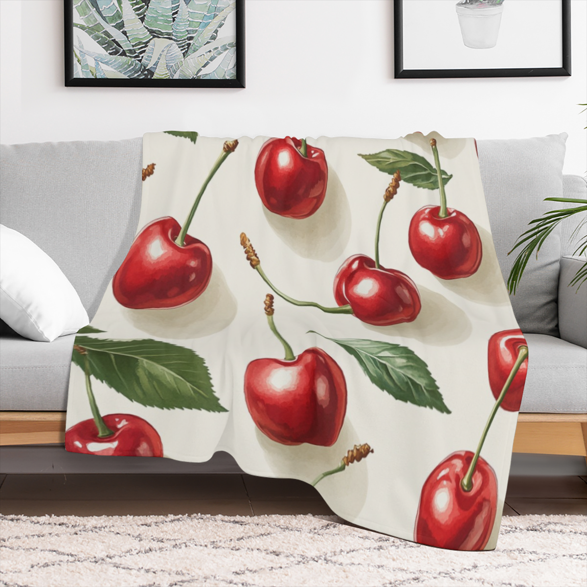 1pc Soft Flannel Blanket - Cozy for Couch, Bed, Sofa, and Traveling - Perfect Mother' s Day Gift
