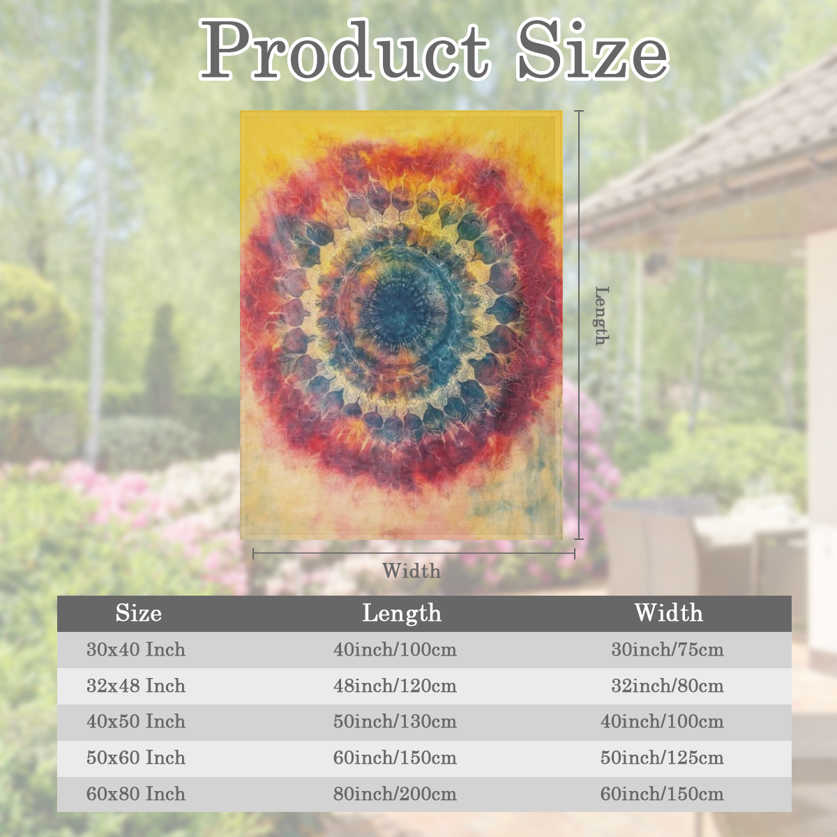 A modern style tie- dye printed flannel blanket, 100 polyester, knitted, digitally printed, tear resistant, suitable for all seasons, perfect for sofas, beds, camping and offices, making it an ideal g