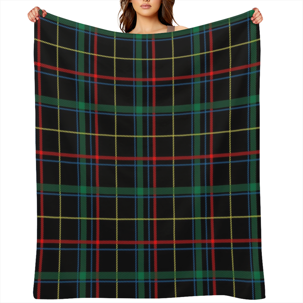 Ultra-Soft Plaid Flannel Blanket - Green & Red, 100% Polyester, Warm & Cozy for Sofa, Bed, or Couch - Perfect for Cold Winter Nights, Relaxation, and Snuggling Up - Contemporary Style, All-Season Use,