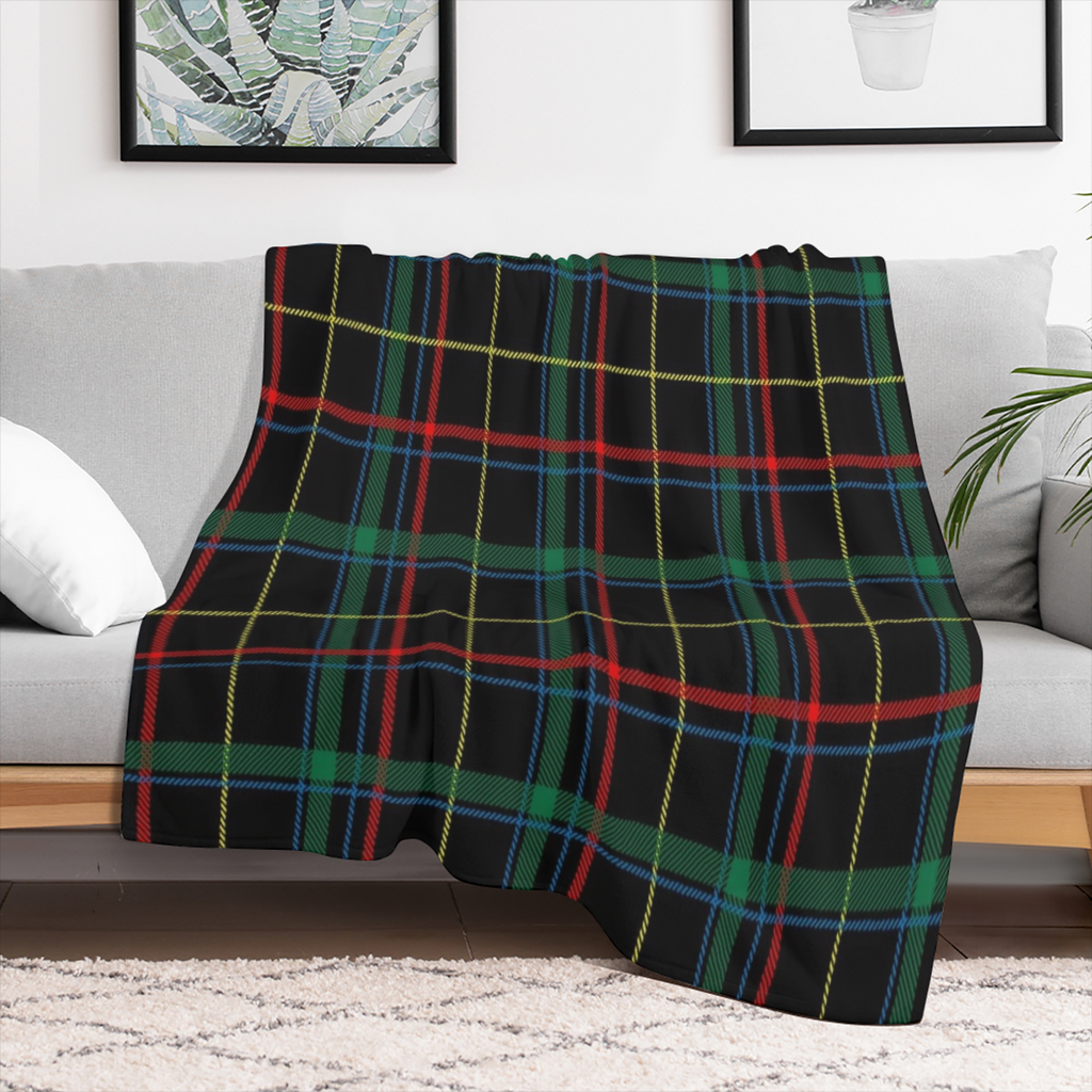 Ultra-Soft Plaid Flannel Blanket - Green & Red, 100% Polyester, Warm & Cozy for Sofa, Bed, or Couch - Perfect for Cold Winter Nights, Relaxation, and Snuggling Up - Contemporary Style, All-Season Use,