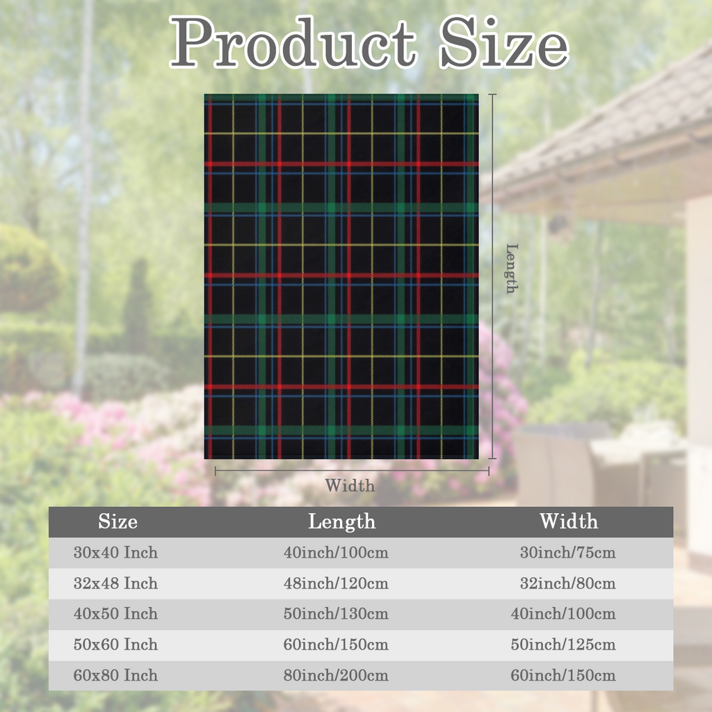 Ultra-Soft Plaid Flannel Blanket - Green & Red, 100% Polyester, Warm & Cozy for Sofa, Bed, or Couch - Perfect for Cold Winter Nights, Relaxation, and Snuggling Up - Contemporary Style, All-Season Use,