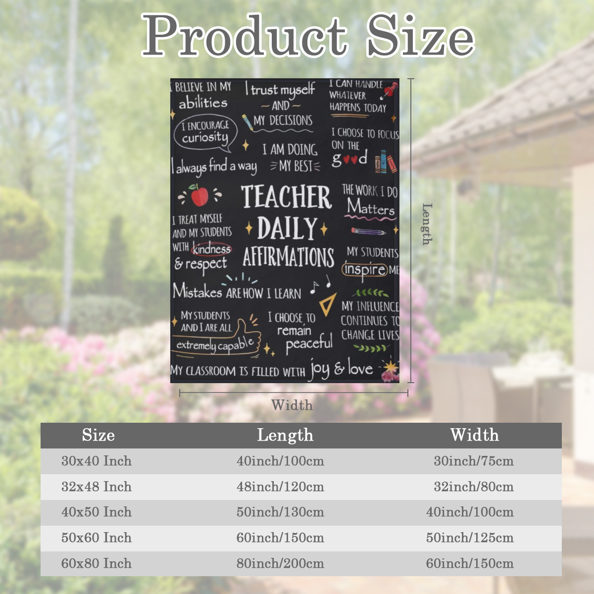 Teacher Gift for Men and Women - Soft Cozy Blanket with Daily Affirmations for Educators, Perfect for Christmas, Thank You, Birthday, or Retirement Gifts - Ideal Teacher Appreciation Present