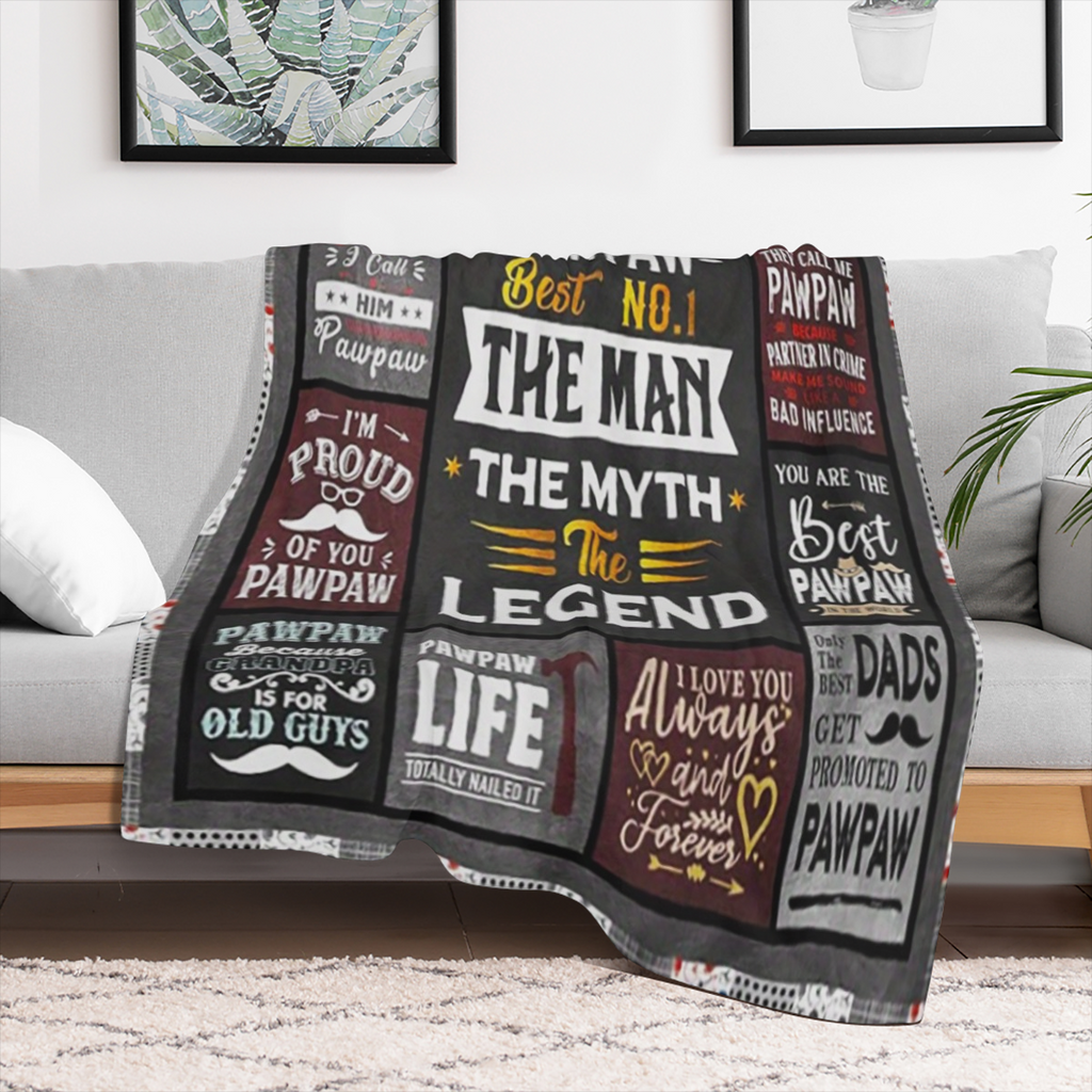 1 papaya themed flannel blanket - modern style, suitable for all seasons, 250- 300gm2, polyester, woven - ideal Christmas gift for grandchildren
