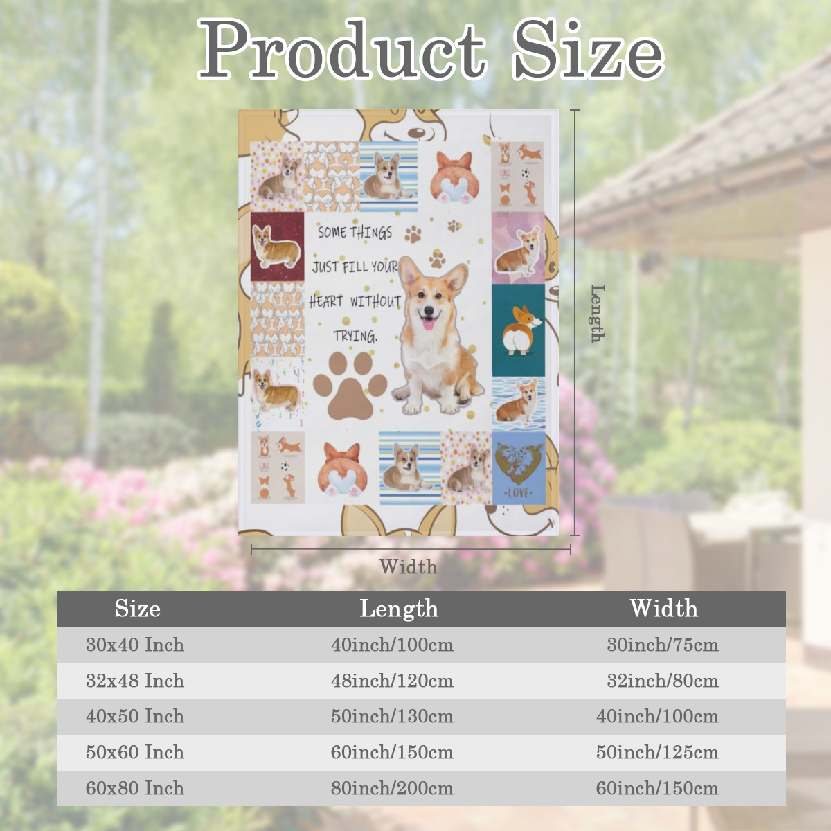 Corgi Dog Lovers Blanket Throw Super Soft and Cozy Blankets for Home Decoration, Couch, Bed, Sofa 40x30 Extra Small for Pets for All Seasons