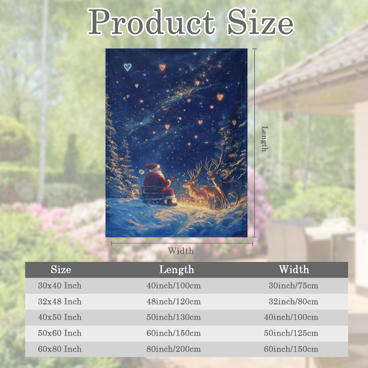 Cozy Santa Claus & Elk Flannel Throw Blanket - Soft, Lightweight & Durable for Couch, Bed, Travel Perfect Gift for Family & Friends