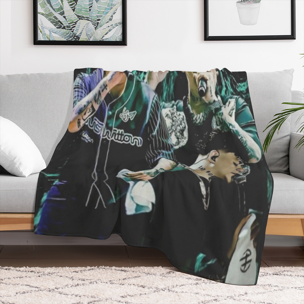 Manta de franela s¨²per suave para cantantes junior, c¨¢lida y acogedora para sof¨¢, cama y m¨¢s, 50"x40", 280GSM CozyFlannel MultiSizes, 4 tama?os disponibles