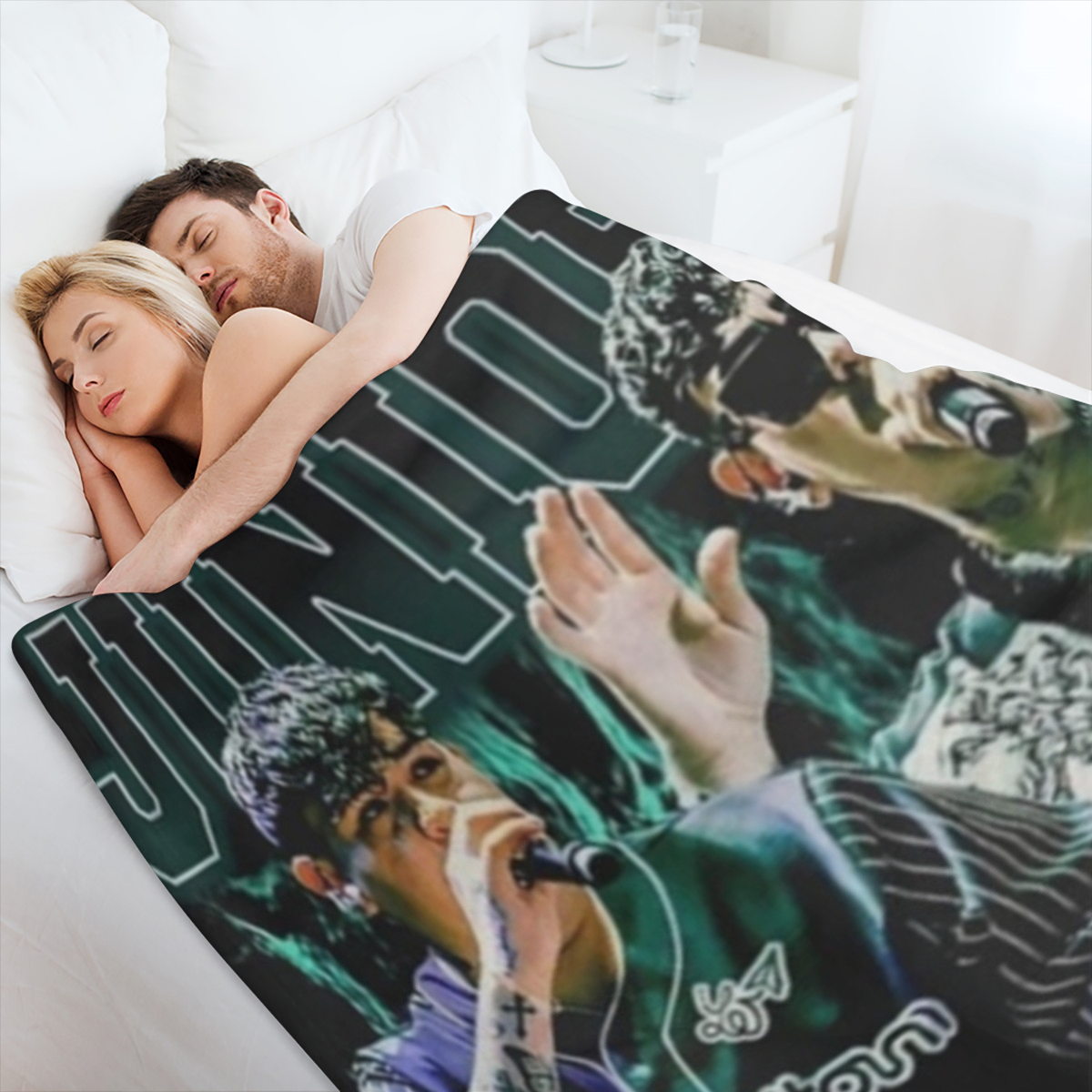 Manta de franela s¨²per suave para cantantes junior, c¨¢lida y acogedora para sof¨¢, cama y m¨¢s, 50"x40", 280GSM CozyFlannel MultiSizes, 4 tama?os disponibles
