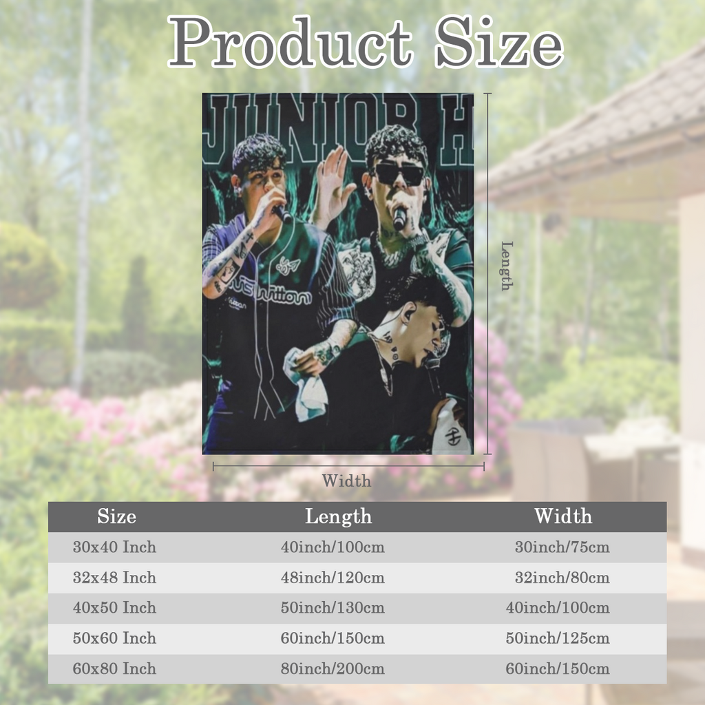 Manta de franela s¨²per suave para cantantes junior, c¨¢lida y acogedora para sof¨¢, cama y m¨¢s, 50"x40", 280GSM CozyFlannel MultiSizes, 4 tama?os disponibles