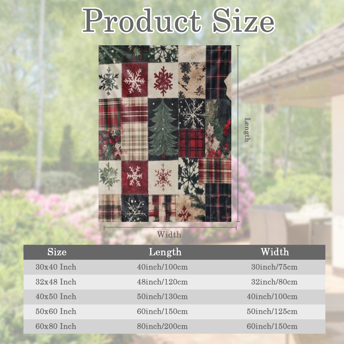 Cozy Flannel Christmas blanket in snow and pine pattern - soft and warm, suitable for sofas, beds, cars, offices, camping - all- season gift, Christmas throw blanket