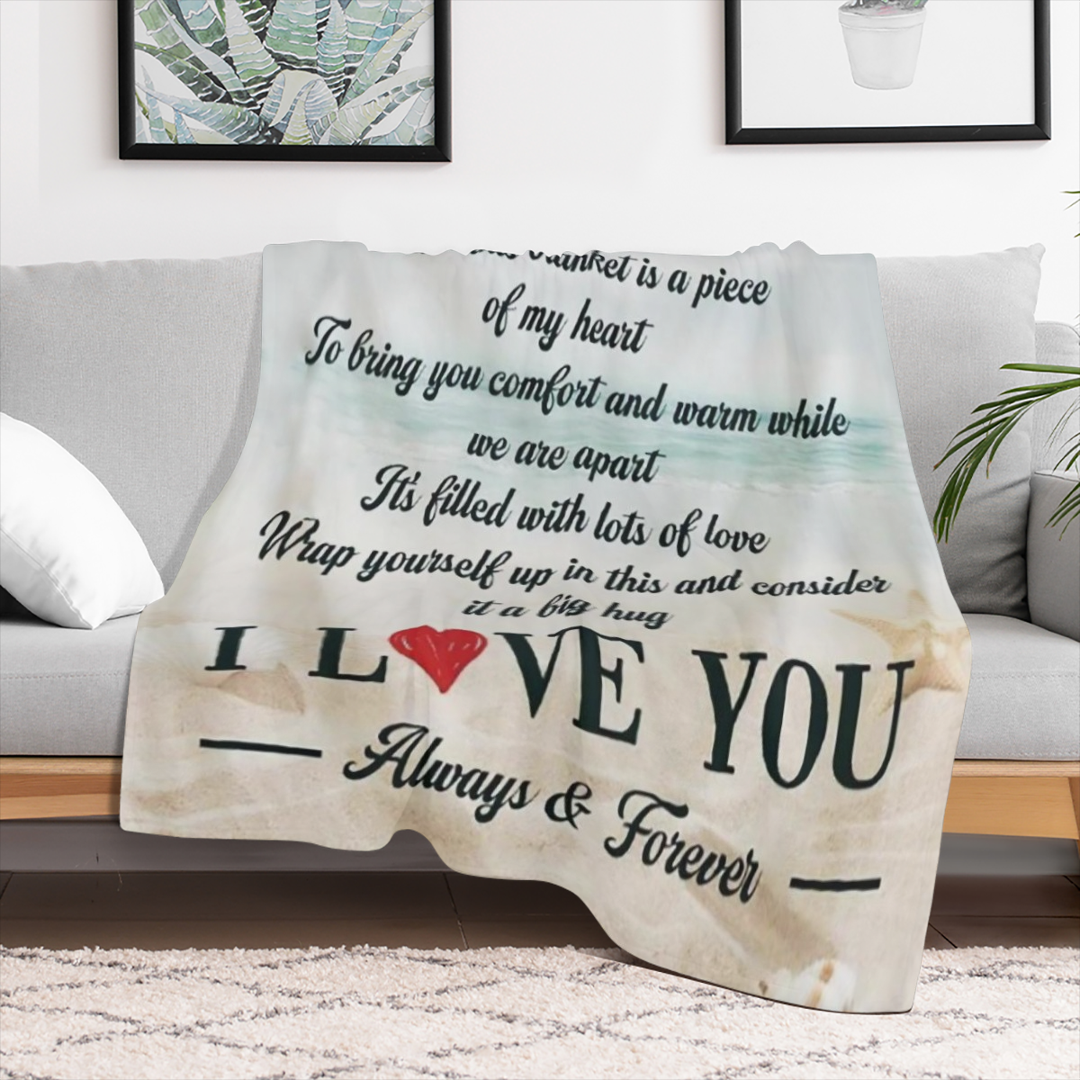 1pc, 51. 2x59. 1 inches, Polyester Fleece Blanket, To My Daughter Sentimental Quote, Cozy Throw with Heartfelt Message, Durable and Anti- Tear, Machine Washable, Ideal for Travel and Home Decor