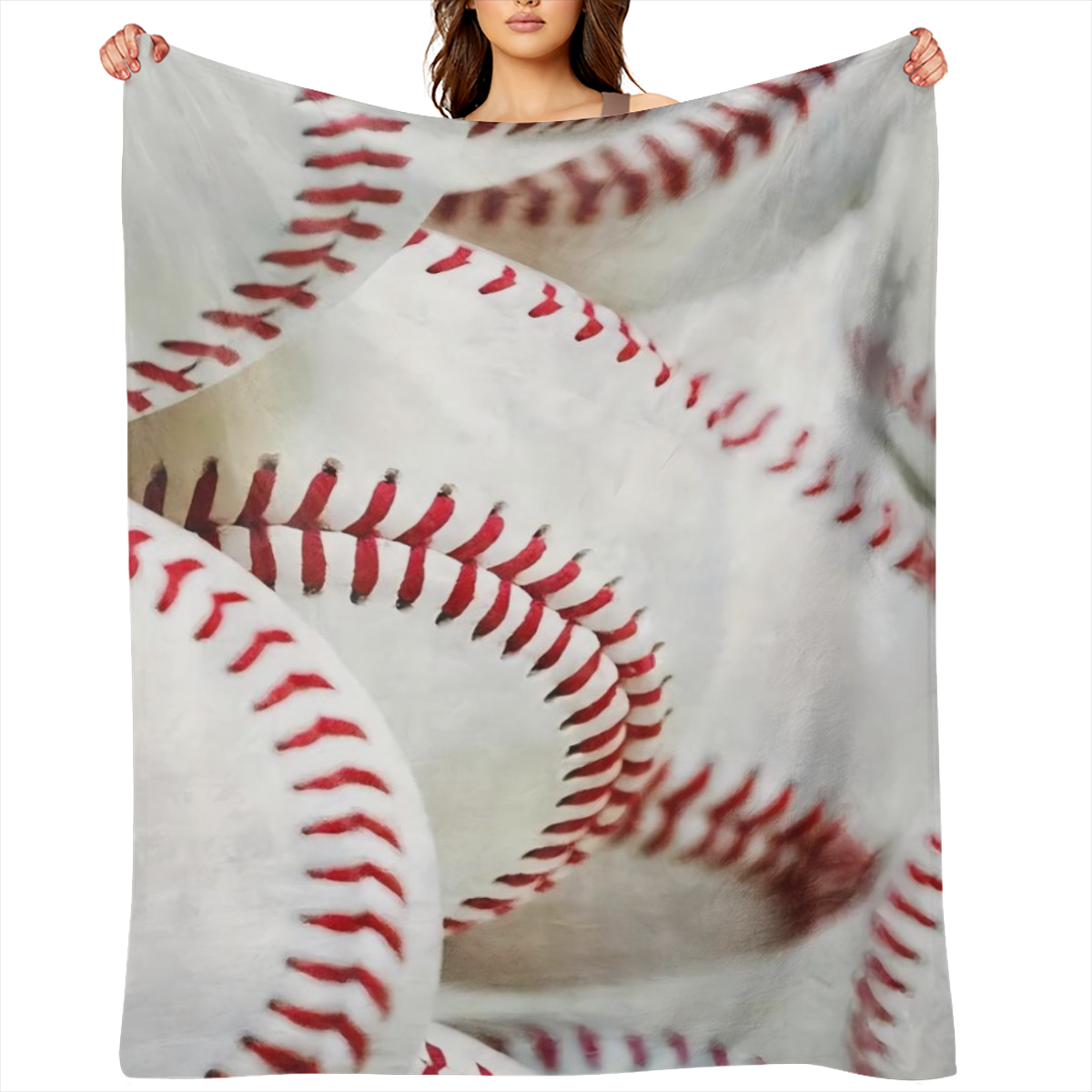 1pc Baseball Throw Blanket, Bed Blanket, Warm Cozy Soft Blanket For Couch Bed Sofa Office Camping