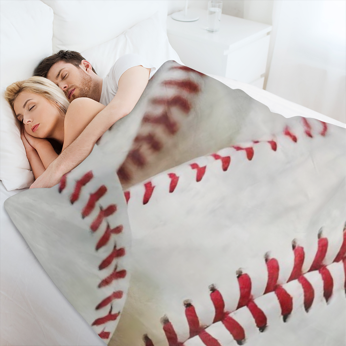 1pc Baseball Throw Blanket, Bed Blanket, Warm Cozy Soft Blanket For Couch Bed Sofa Office Camping