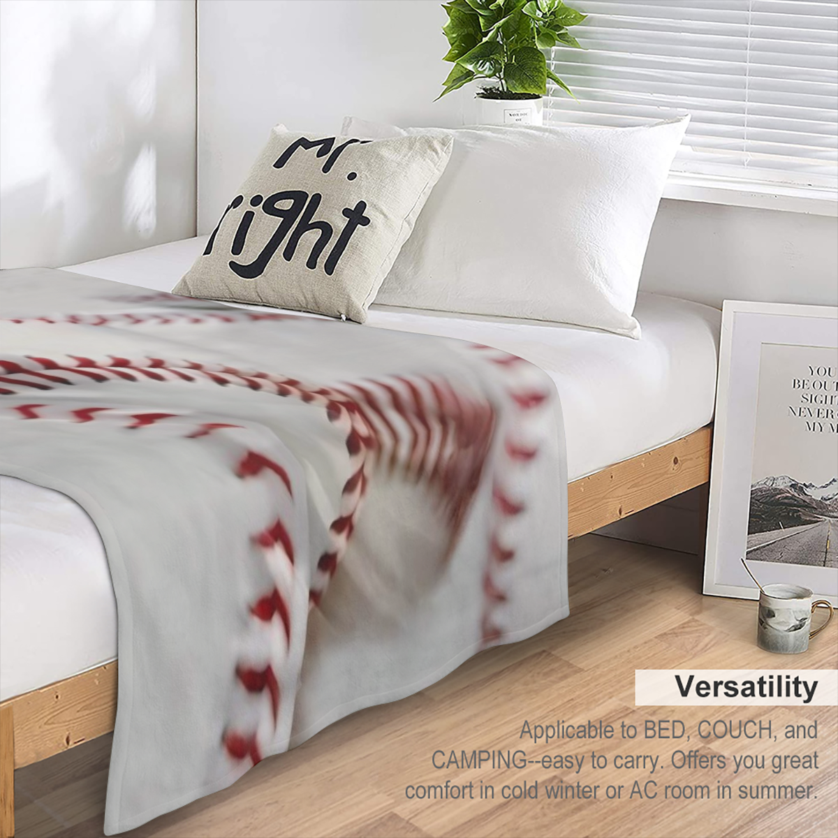 1pc Cozy Soft Blanket 1pc Baseball Throw Blanket Bed Blanket Warm Cozy Soft Blanket For Couch Bed Sofa Office Camping