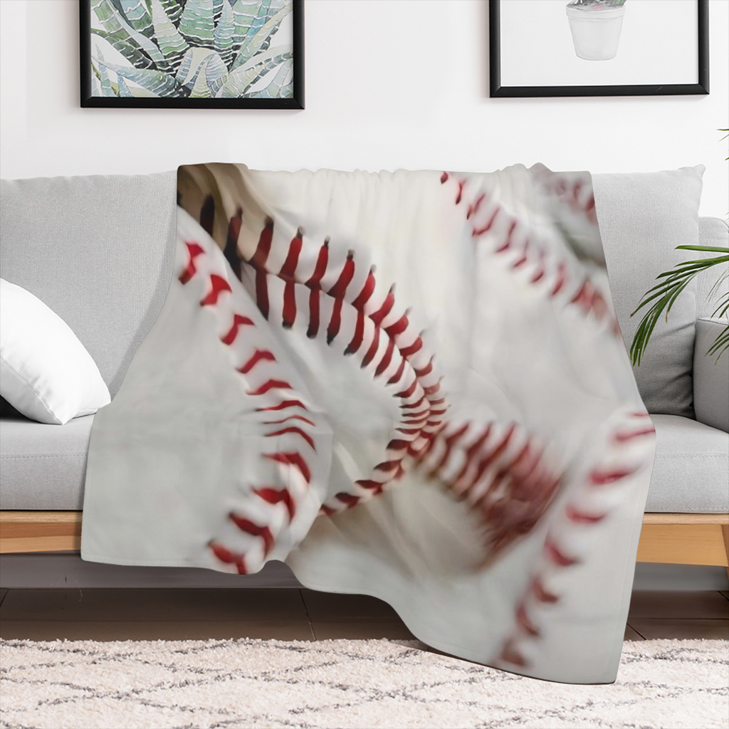 1pc Cozy Soft Blanket 1pc Baseball Throw Blanket Bed Blanket Warm Cozy Soft Blanket For Couch Bed Sofa Office Camping